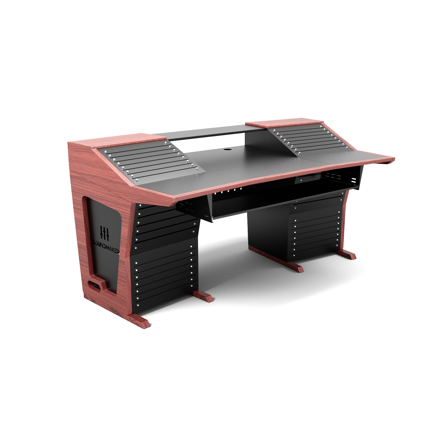 Soundmaker プロ仕様 DTMデスクPF-140/160/180/220 （商品到着日から2年間の保証が付く）
